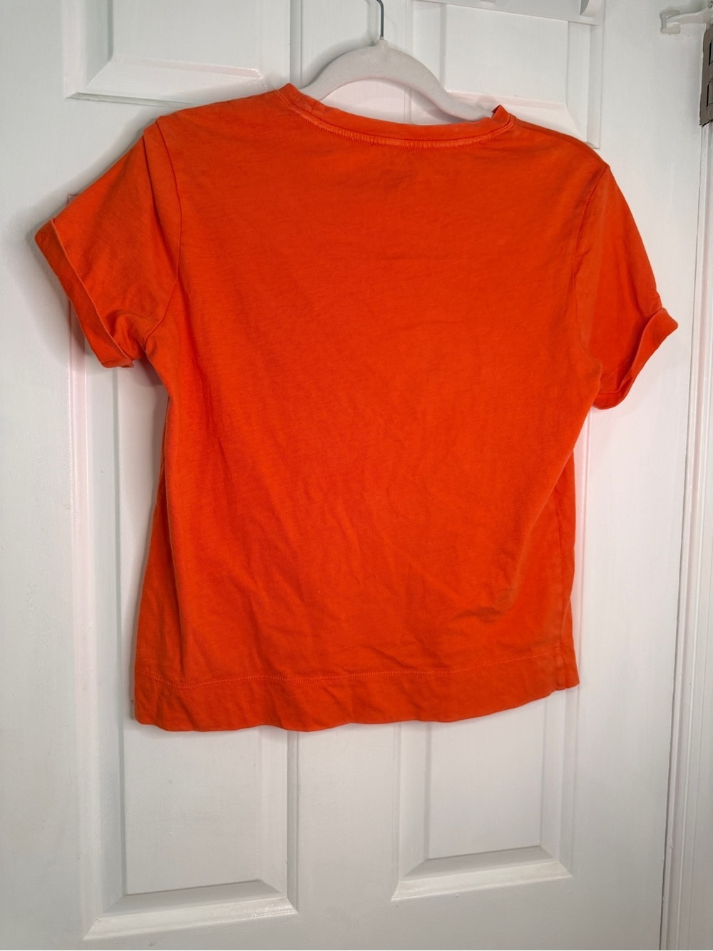 Athleta Orange Pocket Tee T-Shirt Size Small 100% Cotton - Picture 4 of 6